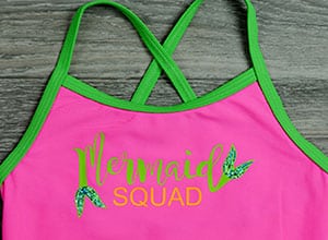 Image depicting the downloadable cut file that says "Mermaid Squad"