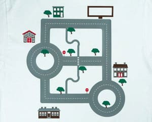 The finished car shirt after being pressed