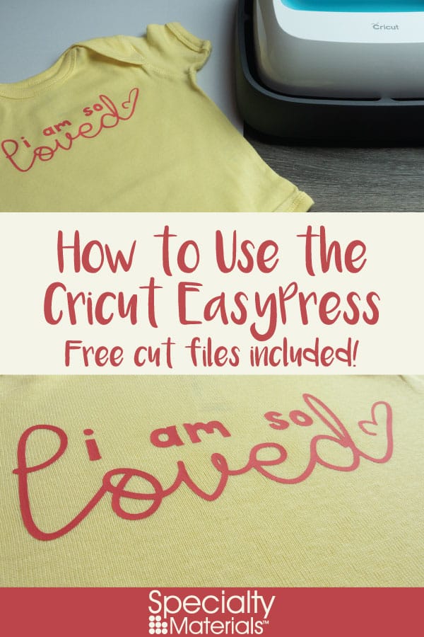 A pinable image for Pinterest for our How to Use the Cricut EasyPress blog post