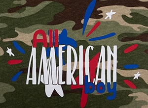 Image depicting some of the the downloadable cut file All American Boy